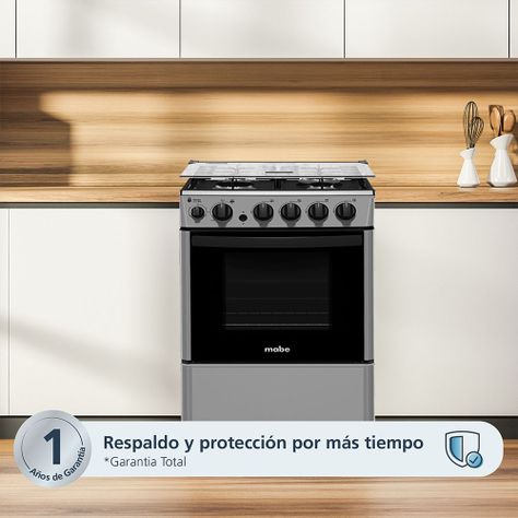 Cocina de Piso a Gas 55 cm Silver Mabe CMC5530AG1-3