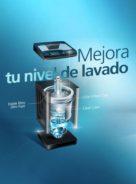Lavadora Automática 9.5 Kg Diamond Gray Mabe Lma9520wdgcl0-5