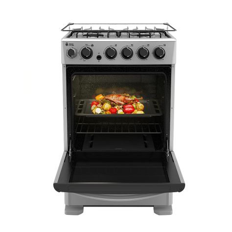 Cocina de Piso a Gas 55 cm Silver Mabe CMC5530AG0-5