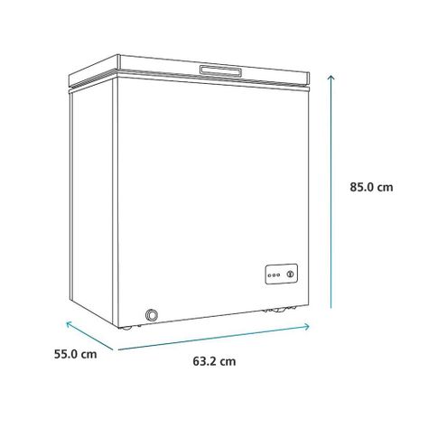 Freezer Horizontal 142 Lts Brutos Blanco Mabe Fdhm150by2-1
