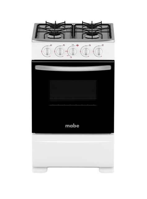 Cocina De Piso A Gas 52cm Blanca Mabe Cmc20abx-6-0