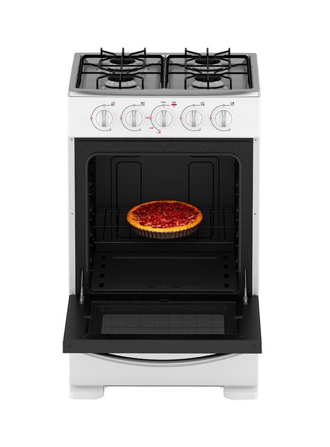Cocina De Piso A Gas 52cm Blanca Mabe Cmc20abx-6-5