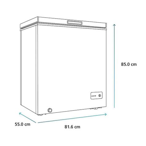Freezer Horizontal Frío Directo 198 Litros Función Dual-6