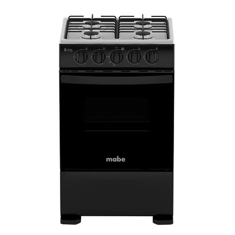 Cocina de Piso a Gas 51 cm Negro Mabe CMC5100NA1-0