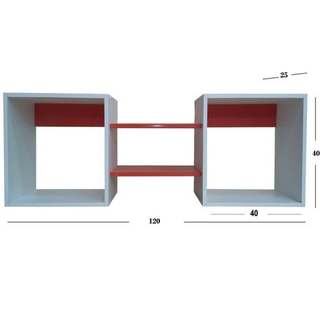 Repisa Cubo Roja-1