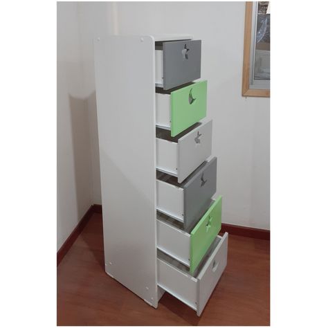 Cajonera 6 C Verde Gris-2