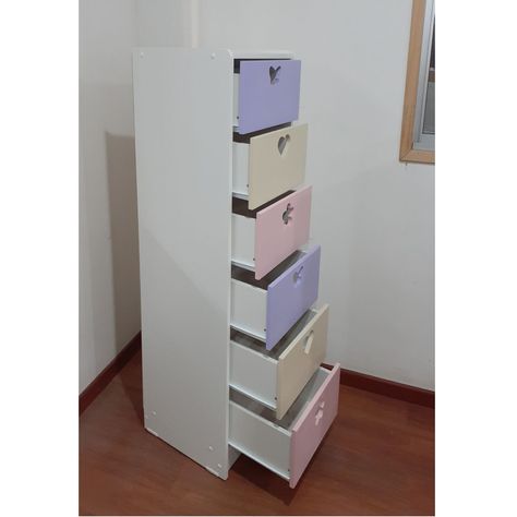 Cajonera 6 C Crema Lila Slim-4