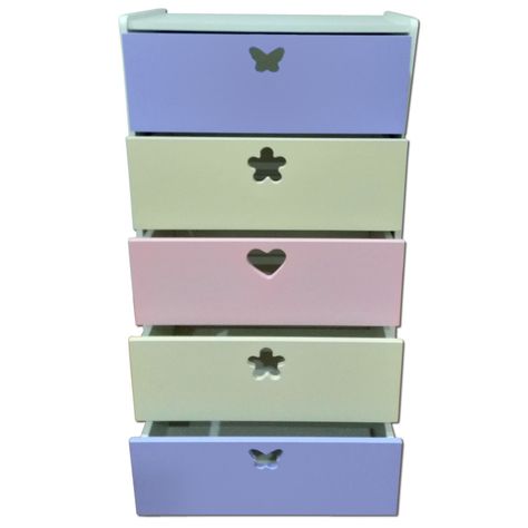 Cajonera 5 C Crema Lila-0