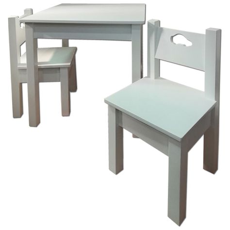 Mesa 2 sillas Blanco Auto-0