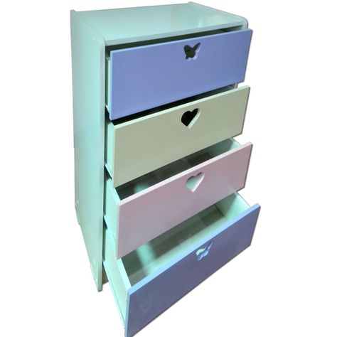 Cajonera 4 C Crema Lila-0