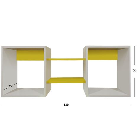 Repisa Cubo Amarilla-0