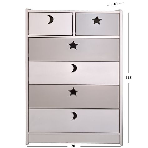 Cajonera 6 C Blanco Gris-2