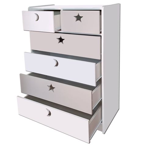Cajonera 6 C Blanco Gris-3