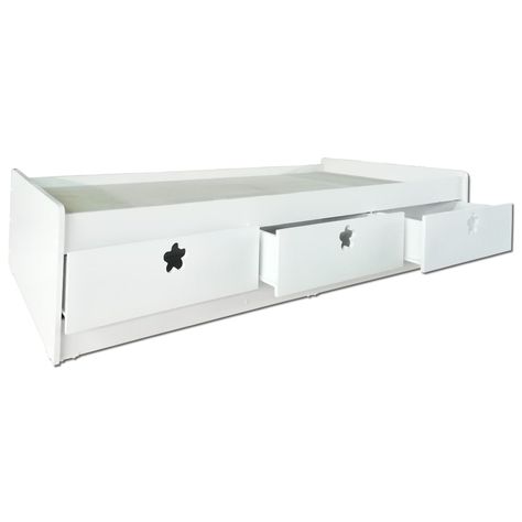 Cama 3 C Blanco Flor-1