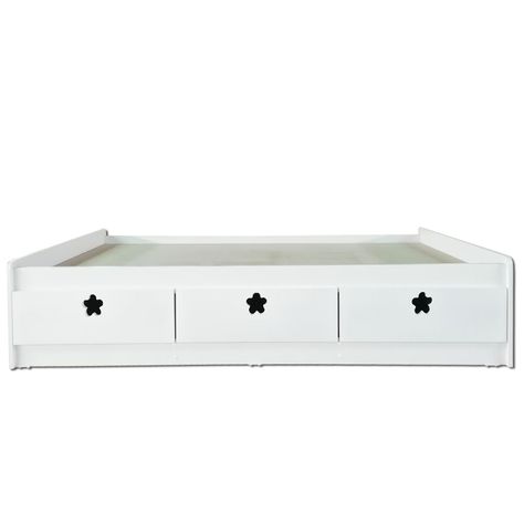 Cama 3 C Blanco Flor-0