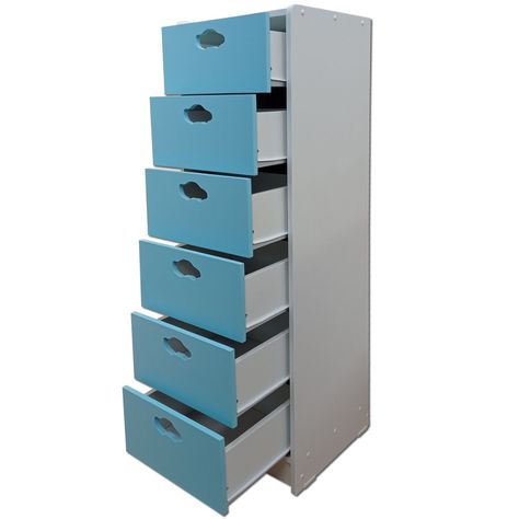 Cajonera 6 C Celeste Auto Slim-3
