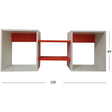 Repisa Cubo Naranja-0