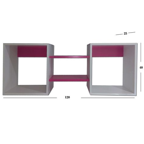Repisa Cubo Fucsia-2