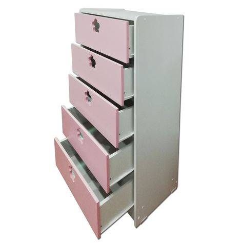 Cajonera 5 C Rosado Flor-0