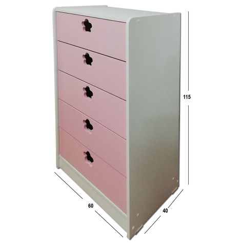 Cajonera 5 C Rosado Flor-1