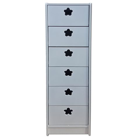 Cajonera 6 C Slim Blanco Flor-2