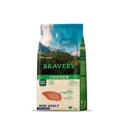 Bravery Chicken Mini Adult Small Breeds, bolsa 7 kg-0