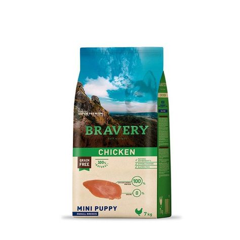 Bravery Chicken Mini Puppy Small Breeds, bolsa 7 kg-0