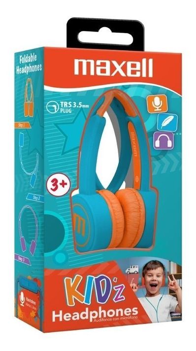 Audífonos Para Niños 3.5mm Kz-13 Azul Maxell-2