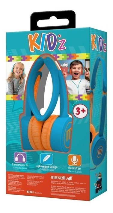 Audífonos Para Niños 3.5mm Kz-13 Azul Maxell-3
