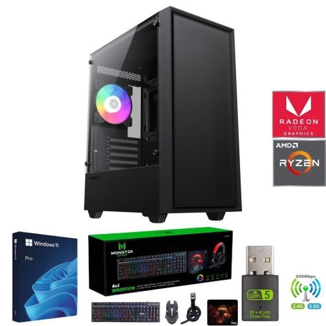  Pc Gamer Amd Ryzen 5 5600GT + 16GB + Vega 7 + 1TB + Storm-2