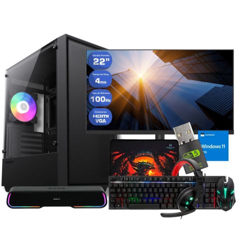 Pc Gamer Ryzen 5 5600GT + 16GB + Vega 7 + 1TB + Parlante + Monitor  + STORM-0