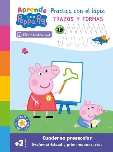 Libro Aprende Con Peppa Pig - Grafomotricidad - Hasbro-0