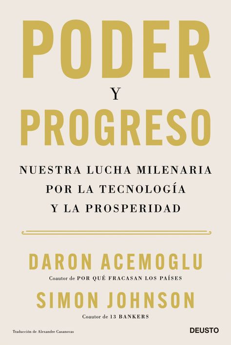 Libro Poder y progreso - Daron Acemoglu --0