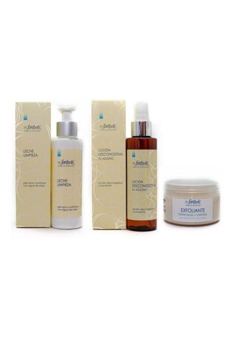 Leche Limpieza 150 ml+Exfoliante 150 ml+locion Descongestiva-0
