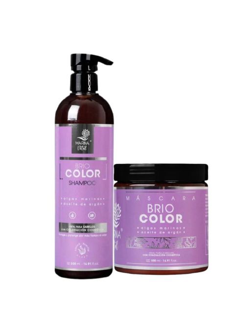 Shampoo y Máscara Briocolor  Marina Vital 500 Ml C/u-0