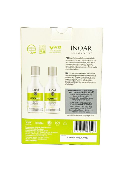 Shampoo y Acondicionador Cicatrifios 250 ml c.u.  Inoar-1
