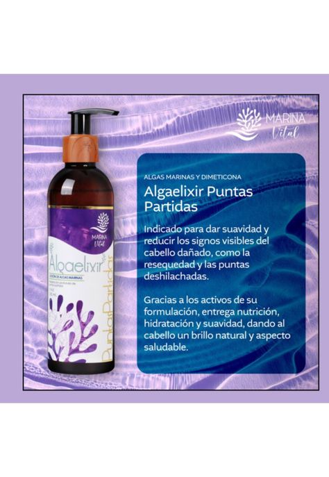 Locion Puntas Partidas Algaelixir 250 Ml Marina Vital-3