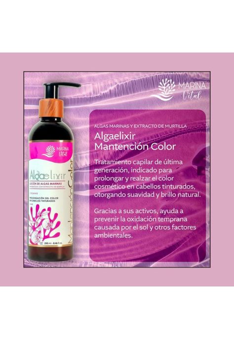 Loción AlgaElixir Mantención Color 250 ml Marina Vital-1