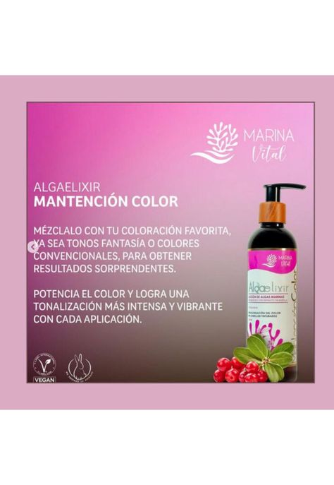 Loción AlgaElixir Mantención Color 250 ml Marina Vital-2