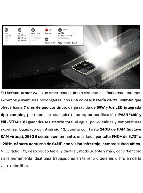 Ulefone Armor 24 – Ultra Resistente con Batería Larga Duración-1
