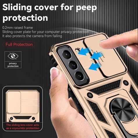 Para Galaxy S22+ 5G | Protección Cámara + Aro Imán-3
