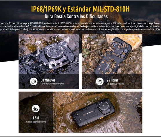 Ulefone Power Armor 21 - Celular Resistente Sonido Potente-3