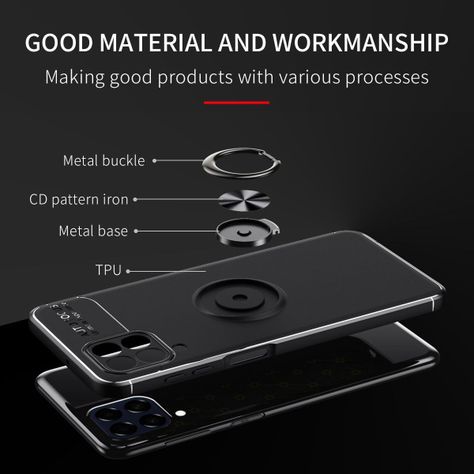 Para: Galaxy M33 5G - Carcasa Fina Aro Imán-4