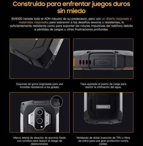 Blackview Bv9300 Resistente Golpe Agua Batería 15000mah 2sim-2