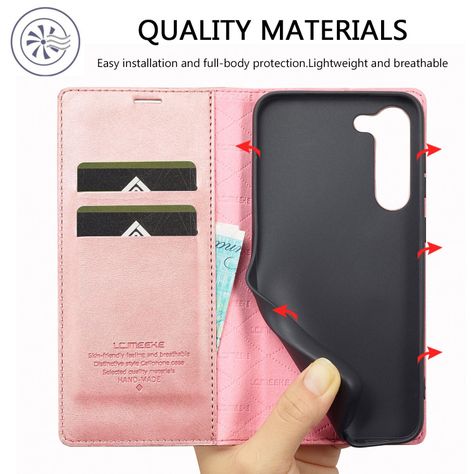 Para: Galaxy S23 Plus (S23+), Funda Estuche Cuero Tarjeta-2