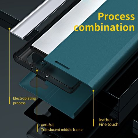 Para: Galaxy A73 5G - Funda Cuero Soporte-4