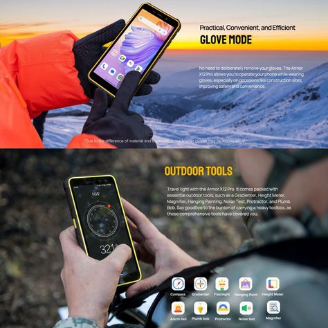 Armor X12 Pro, Rugged Resistente Golpes Polvo Agua-7