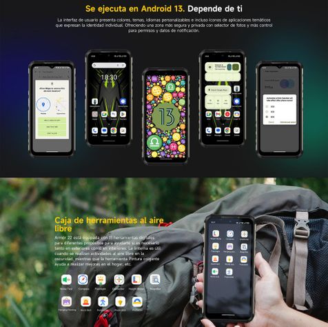 Armor 22 - Rugged Resistente: Golpes Polvo y Agua-7