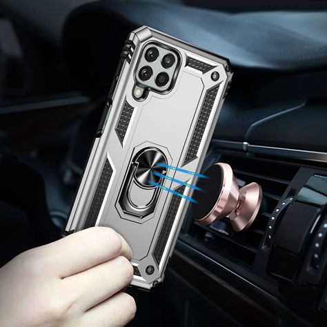 Para: Galaxy M33 5G - Carcasa Resistente Aro Imán-1