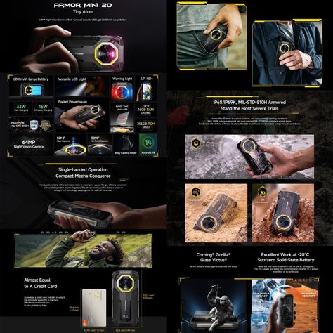 Ulefone Armor Mini 20 - El Celular Resistente Más Pequeño -2